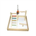 A&E Cage A&E Cage HB46409 Wood Tabletop Play Station - 17 X 17 X 12 In. HB46409